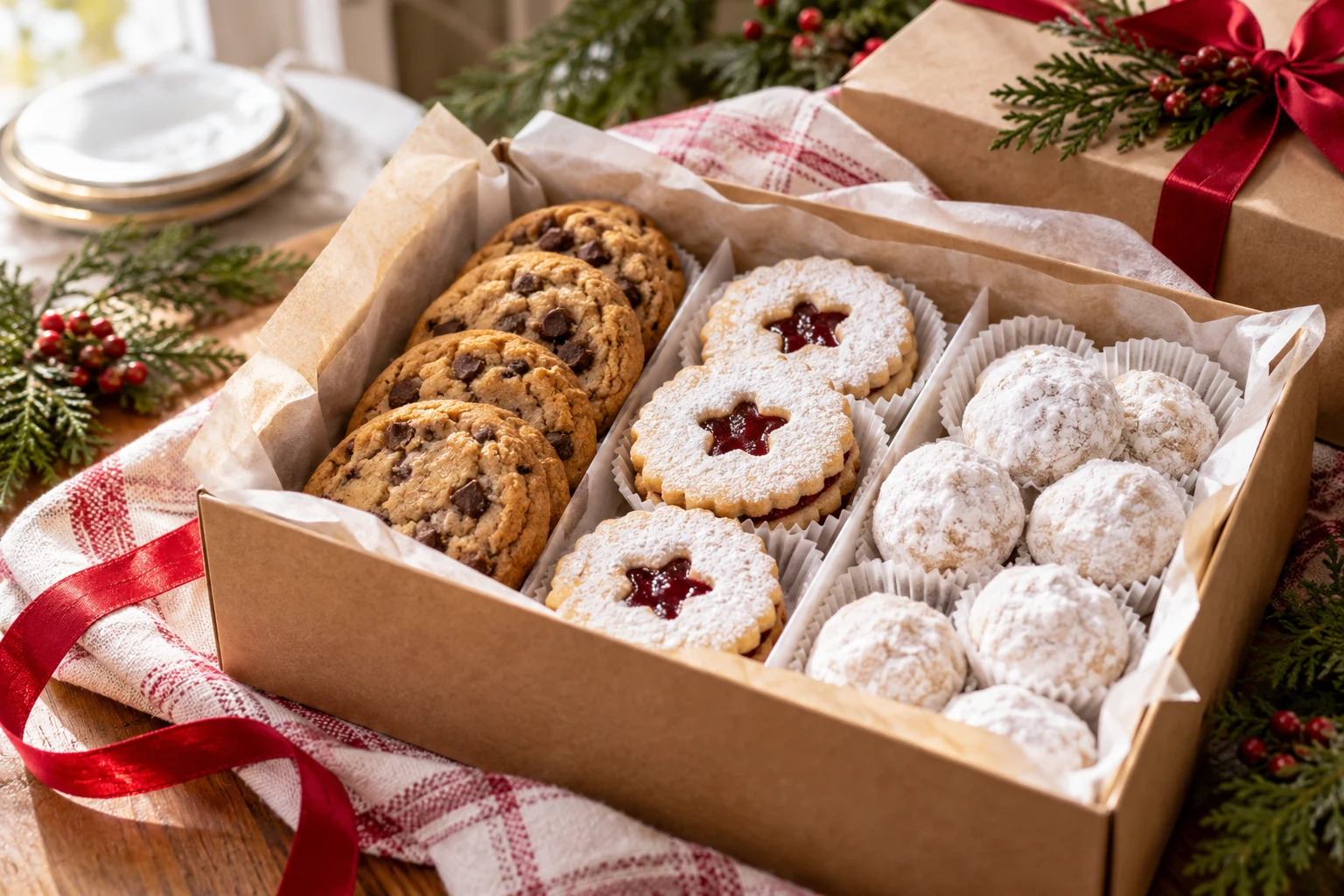 Christmas Cookie Box Ideas for a Beautiful Homemade Gift — editorial illustration