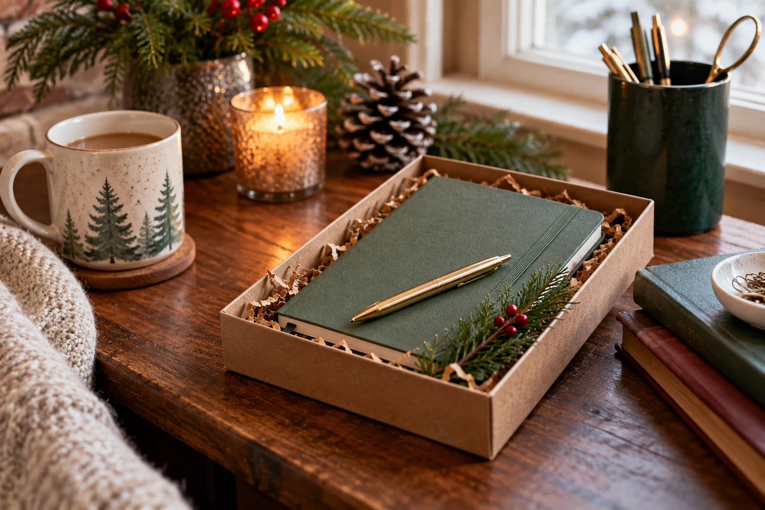 Simple Christmas Gifts for Coworkers Without the Guesswork — editorial illustration